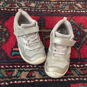 Kids' gold and grey sneakers